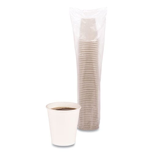 Boardwalk Paper Hot Cups 10 Oz White 20 Cups/sleeve 50 Sleeves/carton - Food Service - Boardwalk®