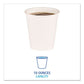 Boardwalk Paper Hot Cups 10 Oz White 20 Cups/sleeve 50 Sleeves/carton - Food Service - Boardwalk®