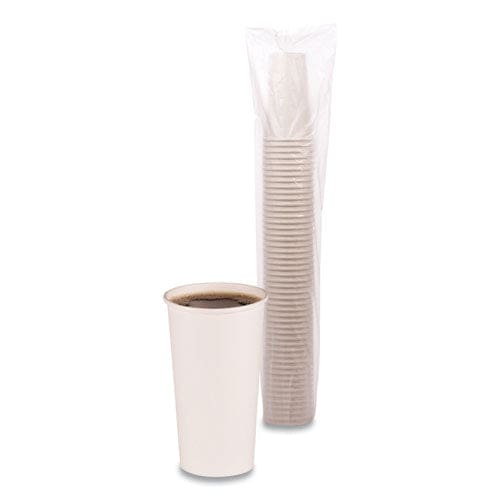 Boardwalk Paper Hot Cups 20 Oz White 12 Cups/sleeve 50 Sleeves/carton - Food Service - Boardwalk®