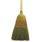 Boardwalk Parlor Broom Corn Fiber Bristles 55 Overall Length Natural - Janitorial & Sanitation - Boardwalk®