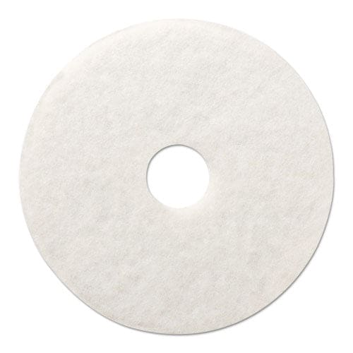 Boardwalk Polishing Floor Pads 12 Diameter White 5/carton - Janitorial & Sanitation - Boardwalk®