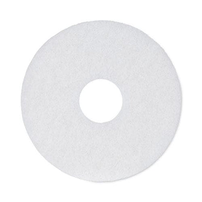 Boardwalk Polishing Floor Pads 12 Diameter White 5/carton - Janitorial & Sanitation - Boardwalk®