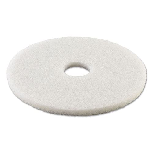 Boardwalk Polishing Floor Pads 14 Diameter White 5/carton - Janitorial & Sanitation - Boardwalk®