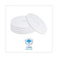 Boardwalk Polishing Floor Pads 20 Diameter White 5/carton - Janitorial & Sanitation - Boardwalk®