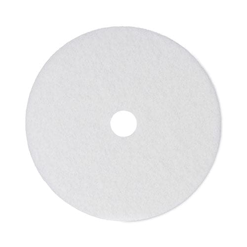 Boardwalk Polishing Floor Pads 21 Diameter White 5/carton - Janitorial & Sanitation - Boardwalk®