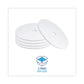 Boardwalk Polishing Floor Pads 21 Diameter White 5/carton - Janitorial & Sanitation - Boardwalk®