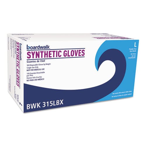 Boardwalk Powder-free Synthetic Vinyl Gloves Large Cream 4 Mil 1,000/carton - Janitorial & Sanitation - Boardwalk®