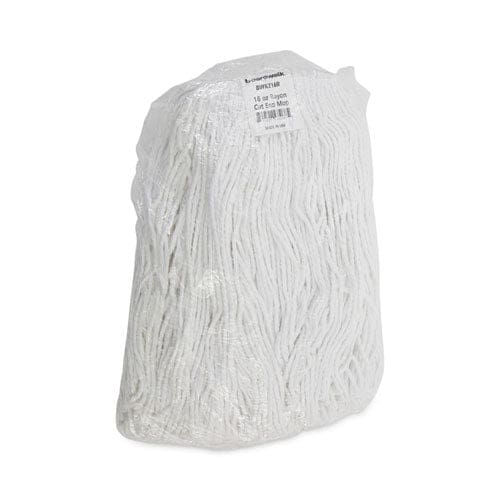 Boardwalk Premium Cut-end Wet Mop Heads Rayon 16oz White 12/carton - Janitorial & Sanitation - Boardwalk®