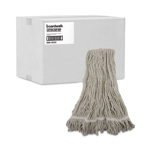 Boardwalk Pro Loop Web/tailband Wet Mop Head Cotton 12/carton - Janitorial & Sanitation - Boardwalk®