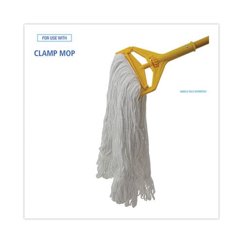 Boardwalk Pro Loop Web/tailband Wet Mop Head Rayon #24 Size White 12/carton - Janitorial & Sanitation - Boardwalk®