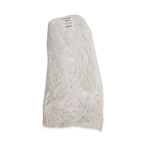 Boardwalk Pro Loop Web/tailband Wet Mop Head Rayon 24oz White 12/carton - Janitorial & Sanitation - Boardwalk®