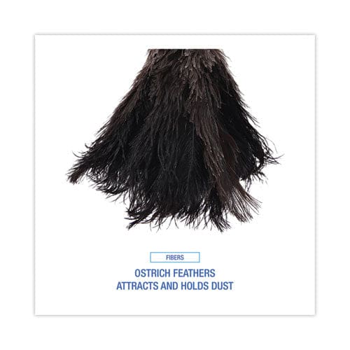 Boardwalk Professional Ostrich Feather Duster 10 Handle - Janitorial & Sanitation - Boardwalk®