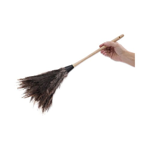 Boardwalk Professional Ostrich Feather Duster 13 Handle - Janitorial & Sanitation - Boardwalk®