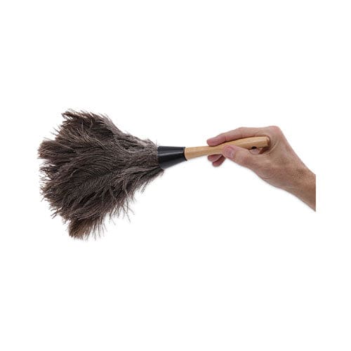 Boardwalk Professional Ostrich Feather Duster 4 Handle - Janitorial & Sanitation - Boardwalk®