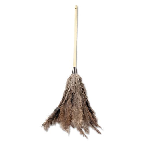 Boardwalk Professional Ostrich Feather Duster Wood Handle 20 - Janitorial & Sanitation - Boardwalk®