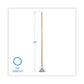 Boardwalk Quick Change Metal Head Wooden Mop Handle Junior 0.88 Dia X 54 Natural - Janitorial & Sanitation - Boardwalk®