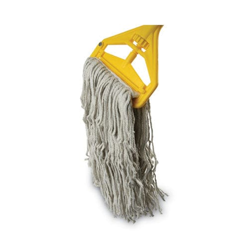 Boardwalk Quick Change Side-latch Plastic Mop Head Handle 60 Aluminum Handle Yellow - Janitorial & Sanitation - Boardwalk®