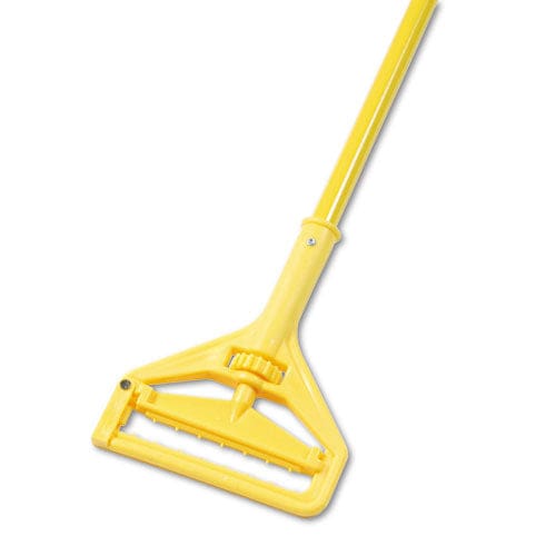 Boardwalk Quick Change Side-latch Plastic Mop Head Handle 60 Aluminum Handle Yellow - Janitorial & Sanitation - Boardwalk®