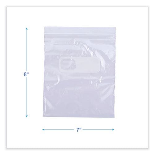 Boardwalk Reclosable Food Storage Bags 1 Qt 1.75 Mil 7 X 8 Clear 500/box - Food Service - Boardwalk®