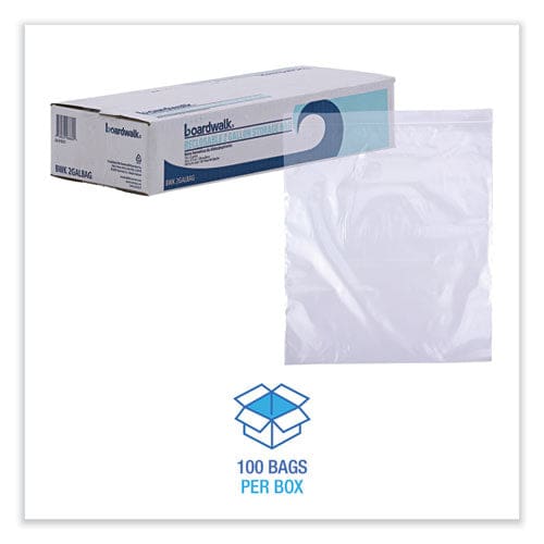 Boardwalk Reclosable Food Storage Bags 2 Gal 1.75 Mil 13 X 15 Clear 100/box - Food Service - Boardwalk®