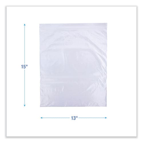 Boardwalk Reclosable Food Storage Bags 2 Gal 2.7 Mil 13 X 15 Clear 100/box - Food Service - Boardwalk®