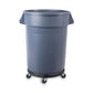 Boardwalk Refuse Container Utility Dolly 300 Lb Capacity 18.25 Diameter Gray - Janitorial & Sanitation - Boardwalk®