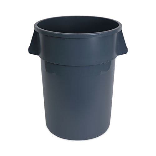 Boardwalk Round Waste Receptacle 44 Gal Plastic Gray - Janitorial & Sanitation - Boardwalk®