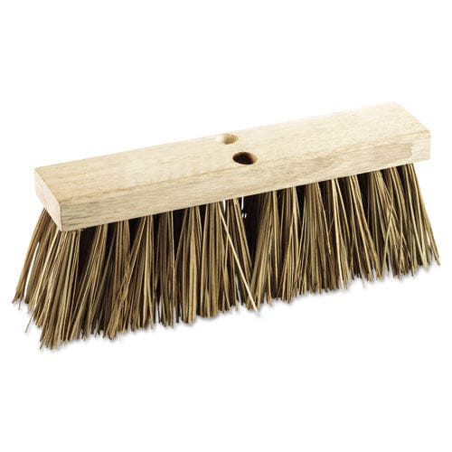 Boardwalk Street Broom Head 6.25 Brown Polypropylene Bristles 16 Brush - Janitorial & Sanitation - Boardwalk®