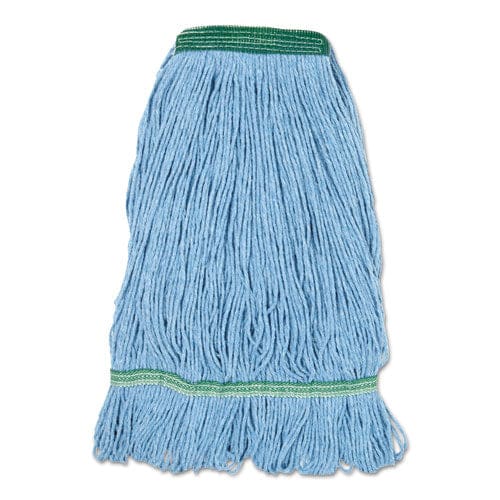 Boardwalk Super Loop Wet Mop Head Cotton/synthetic Fiber 1 Headband Medium Size Blue - Janitorial & Sanitation - Boardwalk®