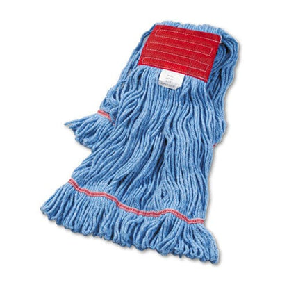 Boardwalk Super Loop Wet Mop Head Cotton/synthetic Fiber 5 Headband Large Size Blue 12/carton - Janitorial & Sanitation - Boardwalk®