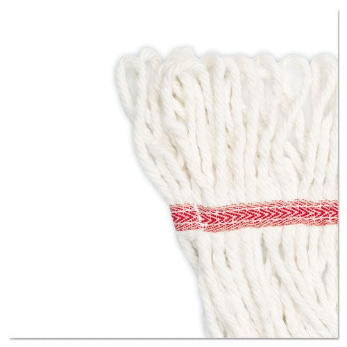 Boardwalk Super Loop Wet Mop Head Cotton/synthetic Fiber 5 Headband Large Size White - Janitorial & Sanitation - Boardwalk®