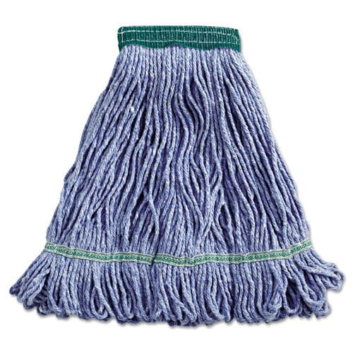 Boardwalk Super Loop Wet Mop Head Cotton/synthetic Fiber 5 Headband Medium Size Blue - Janitorial & Sanitation - Boardwalk®