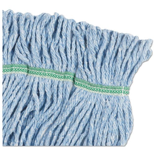 Boardwalk Super Loop Wet Mop Head Cotton/synthetic Fiber 5 Headband Medium Size Blue - Janitorial & Sanitation - Boardwalk®