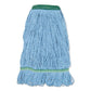 Boardwalk Super Loop Wet Mop Head Cotton/synthetic Fiber 5 Headband Medium Size Blue - Janitorial & Sanitation - Boardwalk®