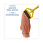 Boardwalk Super Loop Wet Mop Head Cotton/synthetic Fiber 5 Headband Medium Size Orange 12/carton - Janitorial & Sanitation - Boardwalk®