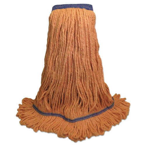 Boardwalk Super Loop Wet Mop Head Cotton/synthetic Fiber 5 Headband X-large Size Orange 12/carton - Janitorial & Sanitation - Boardwalk®