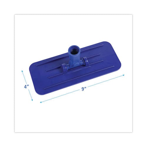 Boardwalk Swivel Pad Holder Plastic Blue 4 X 9 12/carton - Janitorial & Sanitation - Boardwalk®