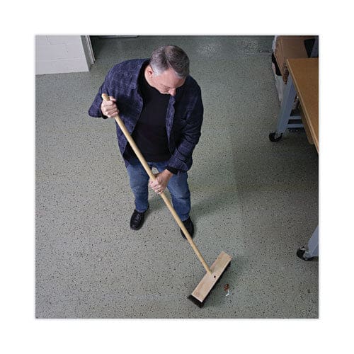 Boardwalk Tapered End Broom Handle Lacquered Pine 1.13 Dia X 60 Natural - Janitorial & Sanitation - Boardwalk®