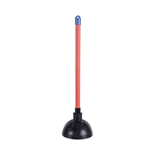 Boardwalk Toilet Plunger 18 Plastic Handle 5.63 Dia Red/black 6/carton - Janitorial & Sanitation - Boardwalk®