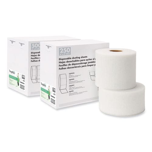 Boardwalk Trapeze Disposable Dusting Sheets 8 X 125 Ft White 250 Sheets/roll, - Janitorial & Sanitation - Boardwalk®