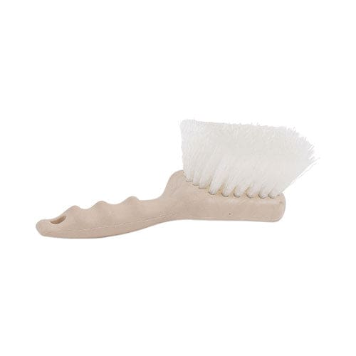 Boardwalk Utility Brush Cream Nylon Bristles 5.5 Brush 3.5 Tan Plastic Handle - Janitorial & Sanitation - Boardwalk®