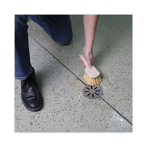 Boardwalk Utility Brush Cream Tampico Bristles 5.5 Brush 3 Tan Plastic Handle - Janitorial & Sanitation - Boardwalk®