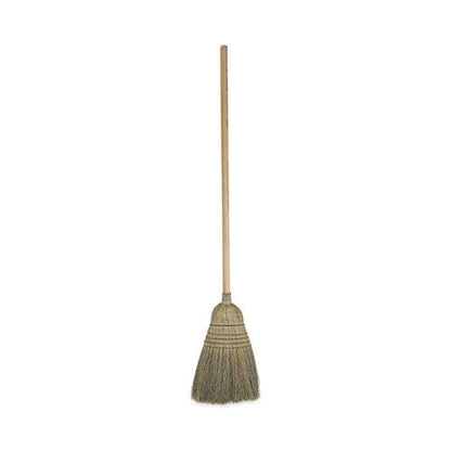 Boardwalk Warehouse Broom Corn Fiber Bristles 56 Overall Length Natural - Janitorial & Sanitation - Boardwalk®