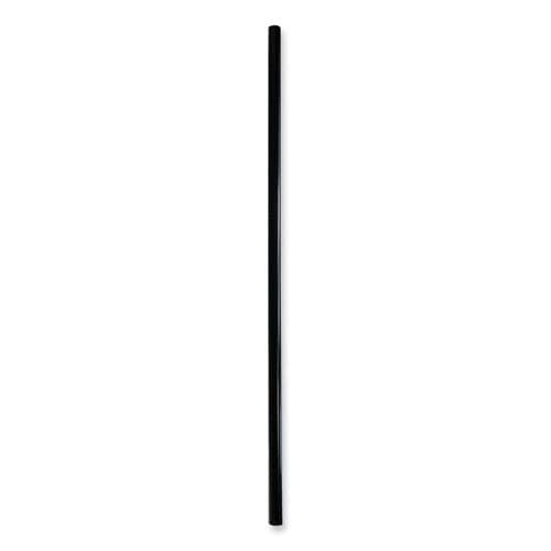 Boardwalk Wrapped Jumbo Straws 7.75 Polypropylene Black 250/pack 50 Packs/carton - Food Service - Boardwalk®