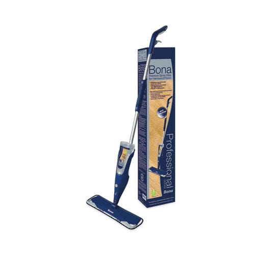 Bona Hardwood Floor Mop 15 Wide Microfiber Head 52 Blue Plastic/steel Handle - Janitorial & Sanitation - Bona®