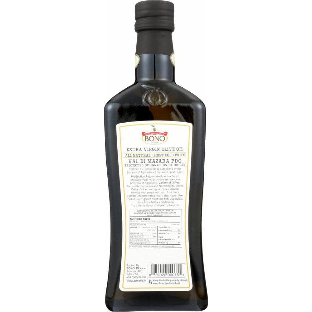 Bono Bono Sicilian Extra Virgin Olive Oil, 0.5 lt