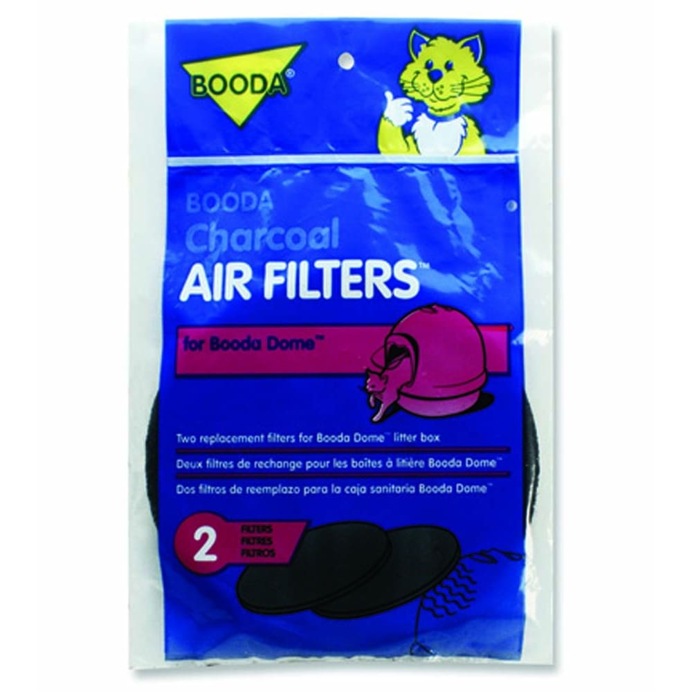Booda Dome Litter Pan Filter Black 2 Pack - Pet Supplies - Booda