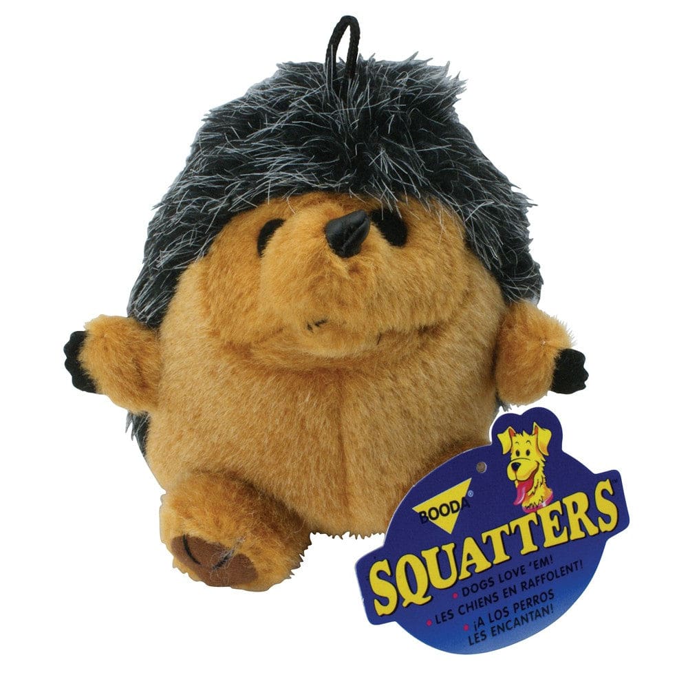 Booda Squatter Plush Dog Toy Hedgehog Multi-Color Large - Pet Supplies - Booda
