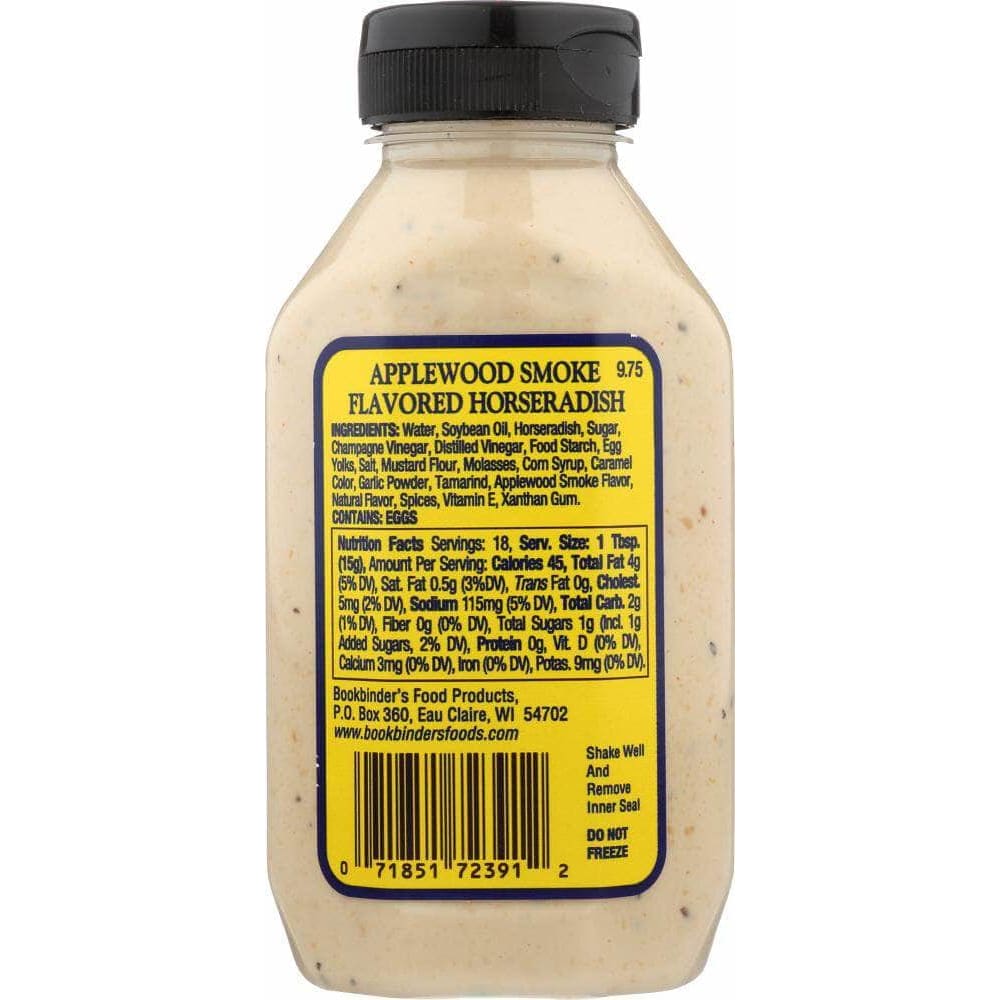 Bookbinders Bookbinders Applewood Smoked Flavored Horseradish, 9.75 oz