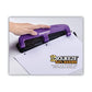 Bostitch 12-sheet Ez Squeeze Three-hole Punch 9/32 Holes Purple/black - School Supplies - Bostitch®